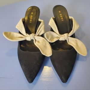 M Gemi Suede Kitten Heels, Sz EU 42, US 11.5